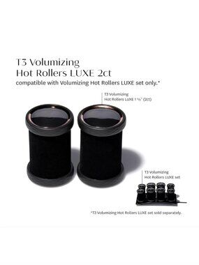 T3 - Volumizing Hot Rollers LUXE (2 Pack) | Hair Curlers and Volumizers